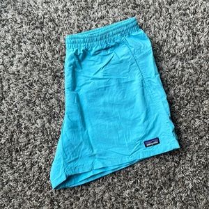 Patagonia teal baggies shorts